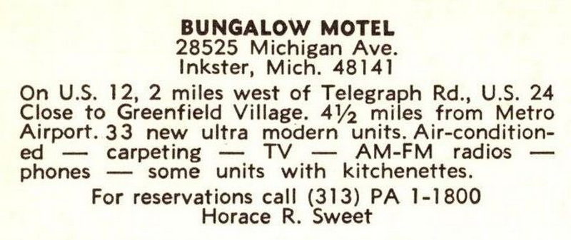 Bungalow Motel - Vintage Postcard (newer photo)